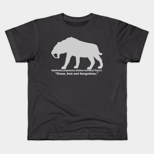 Smilodon populator (Saber-toothed Tiger) Light Kids T-Shirt